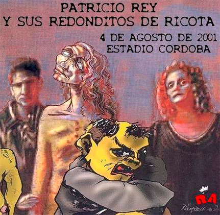 afiche del recital llevado a cabo en Cordoba