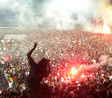 afiche del recital de patricio rey en el estadio river plate